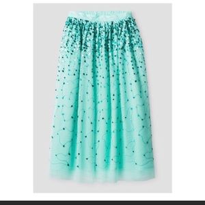 Cat and Jack teal maxi skirt sz med and xlarge